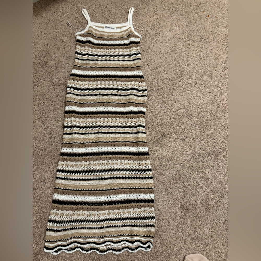 No Boundaries Multicolor Striped Maxi Dress